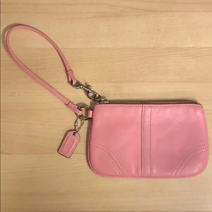 Pink Coach Wristlet